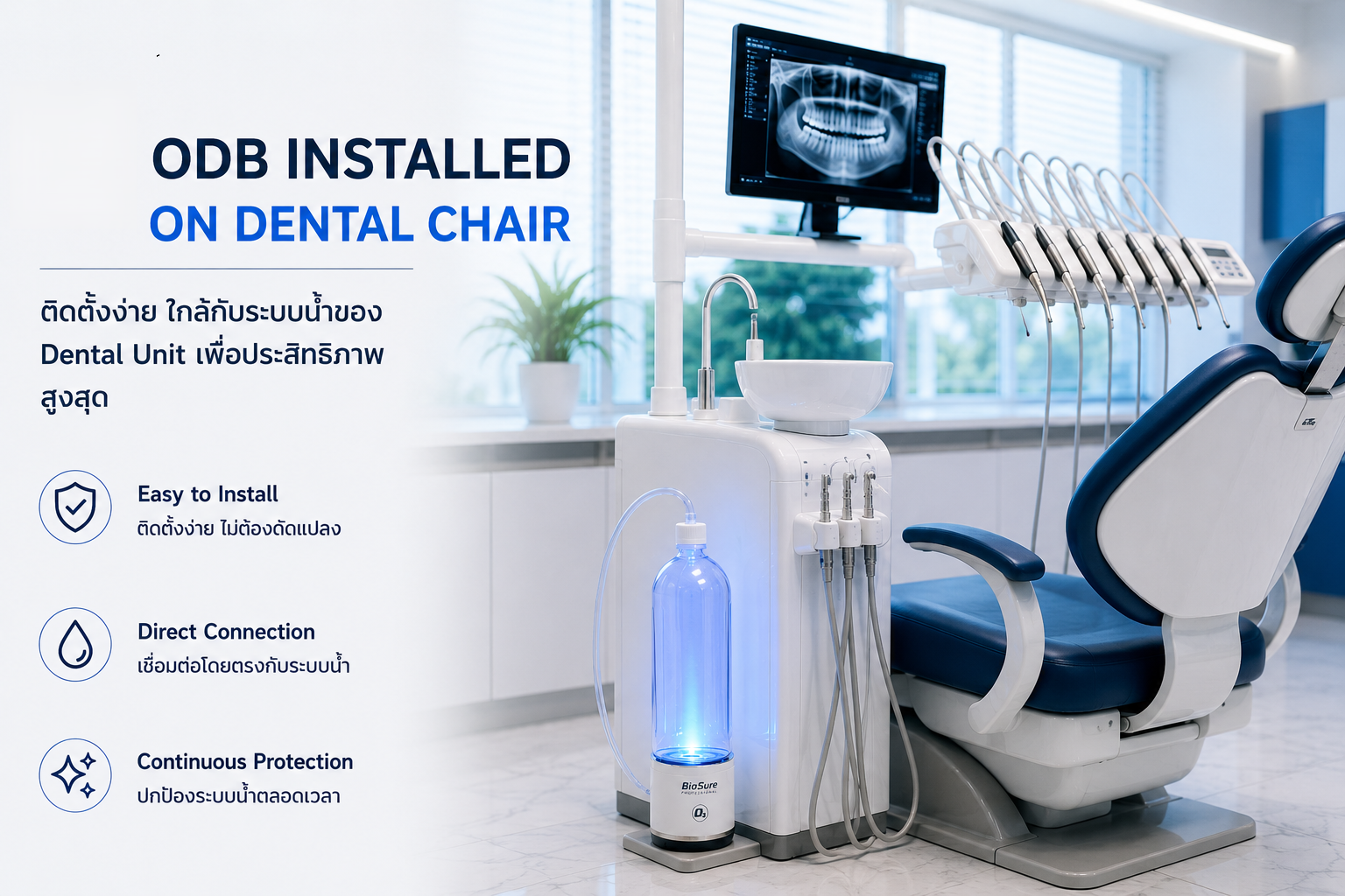 ODB Installed on Dental Chair